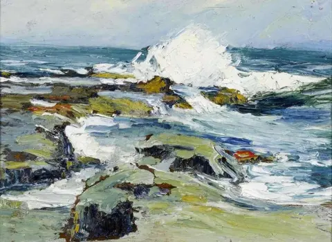 Waves Crashing On The Shore