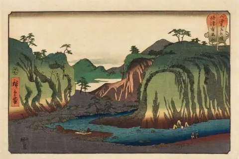 Гора Арима в провинции Сетцу, 1858 г.