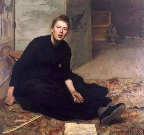 艺术家 Venny Soldan-brofeldt 的肖像，约 1887 年
