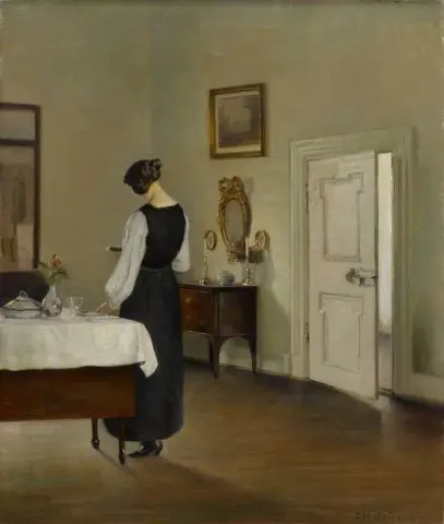 Nella sala da pranzo