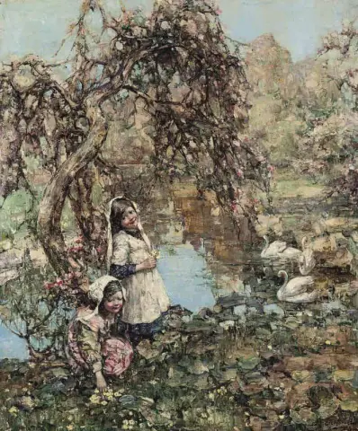 采摘报春花 1913