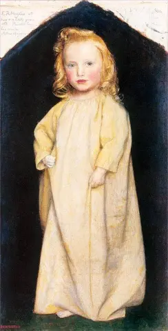 子供の頃のエドワード・ロバート・ヒューズ 1853～1854年頃