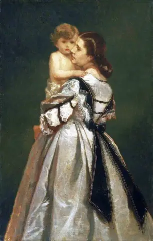 Mother And Child Ca. 1865