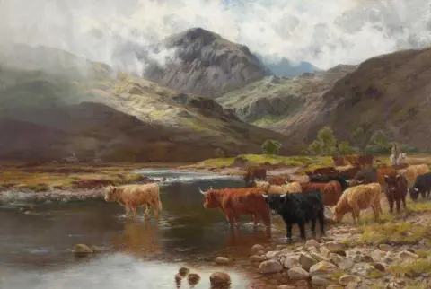 Attraversando il fiume Garie Kinlochewe 1888