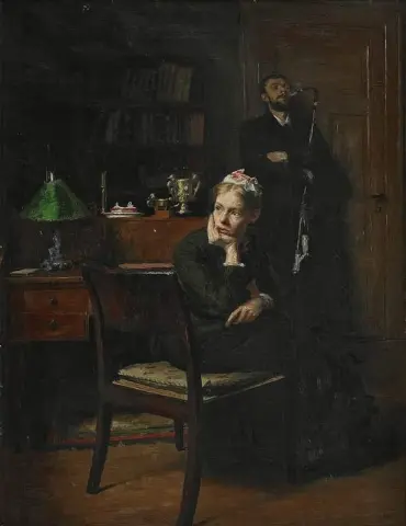 Интерьер Мед Человека Оч Квинна 1885