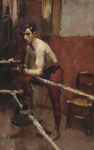 拳击手西奥·惠泽纳尔 (Theo Huizenaar)，1927 年