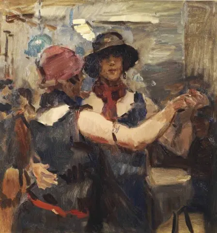 海牙一家咖啡馆里跳舞的妇女，约 1926 年