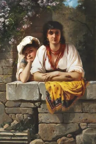 两个年轻的意大利妇女 1878