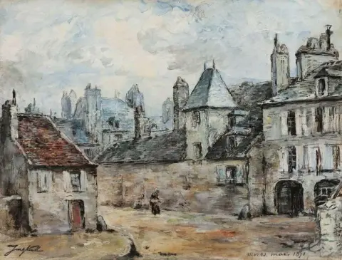 Utsikt over Nevers 1871