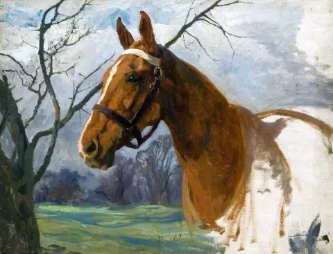 Kastanje paard