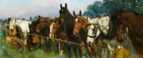Gemengd gezelschap tijdens een racebijeenkomst 1904