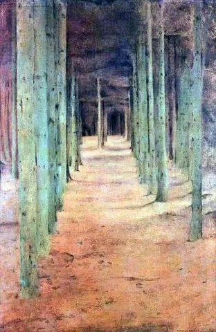 A Fosset. Sotto gli abeti 1894