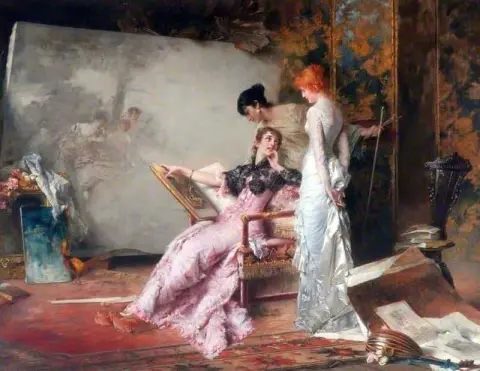 In The Studio 1885