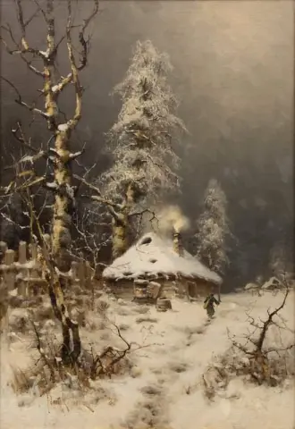 Ett vinterlandskap