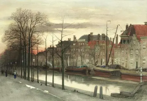 En nederlandsk kanalscene