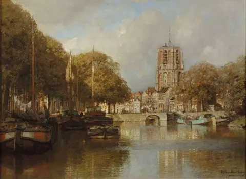 Utsikt over Leeuwarden med Oldenhove