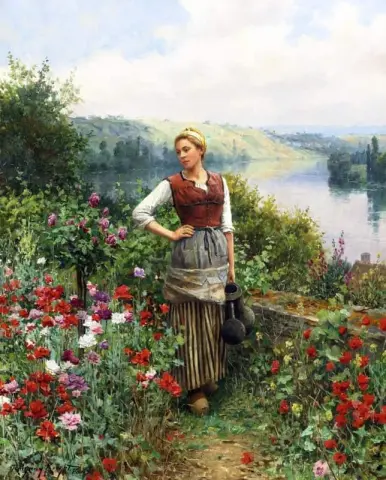 On The Terrace At Rolleboise 1890s