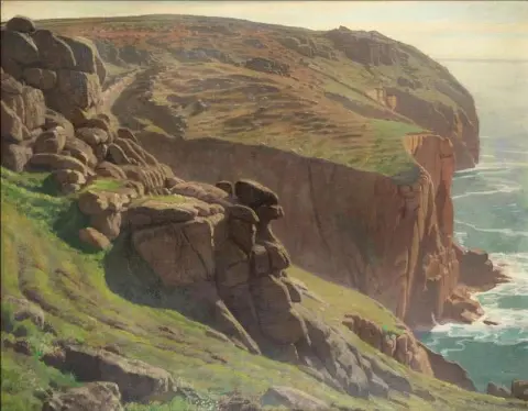 Sennen Cornwall 附近的悬崖顶景观