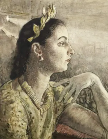 蒂塔·博阿 (Dita Boa) 在伦敦 Palladium 剧院，摄于 1937 年