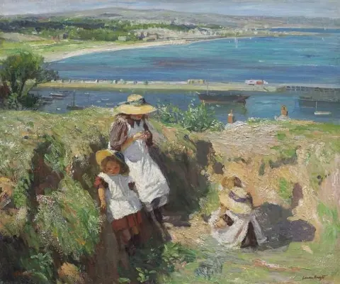 In The Sun Newlyn Ca. 1909