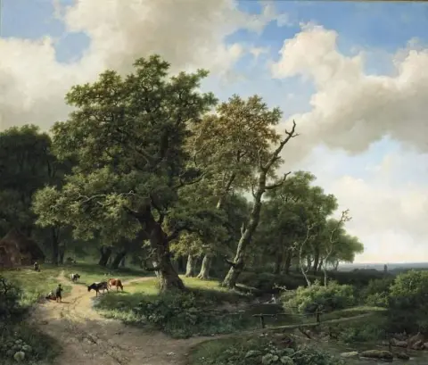 יום שקט ביער עם בקר 1860