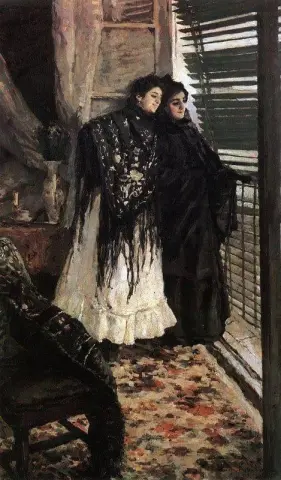 На Балконе. Испанские женщины Леонора и Ампара 1888-89