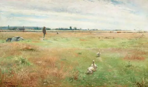 风景与鹅 Morbylanga 1885