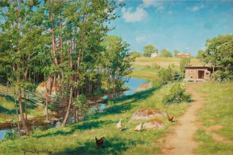 Summer Day By The Stream