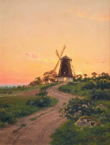Windmill In Sunrise