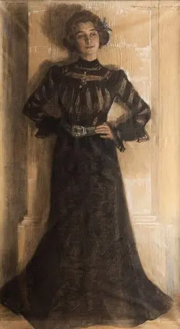 艺术家妻子的肖像。玛丽·克罗耶 1901