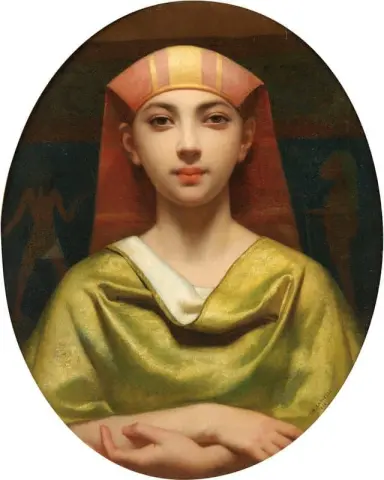 Portret Van Een Jonge Egyptische Vrouw