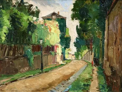 Вид на Монмартр 1928 год