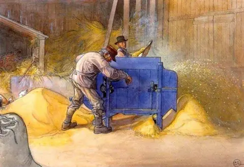 扬谷，约 1905 年