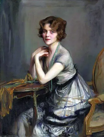 温妮梅尔维尔夫人的肖像德里克·奥尔德姆 1920