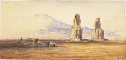 门农底比斯巨像埃及 1854 年