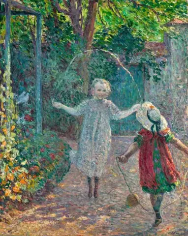Study for Girls Skipping Rope Ca. 1899