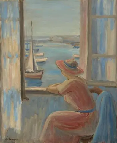 Woman in Front of the Window L Le D Yeu 1919