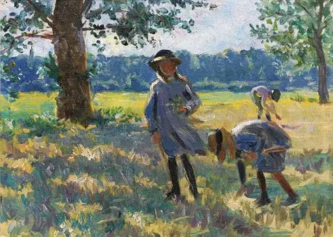 Picking Flowers Ca. 1900