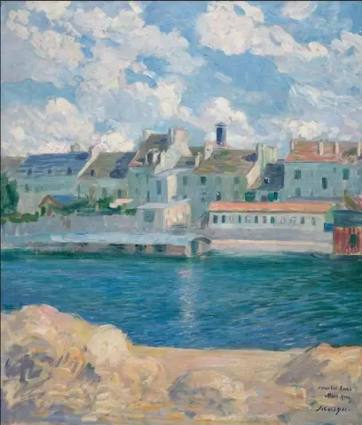 Lagny Houses On The Bank Of The Marne Ca. 1906-07