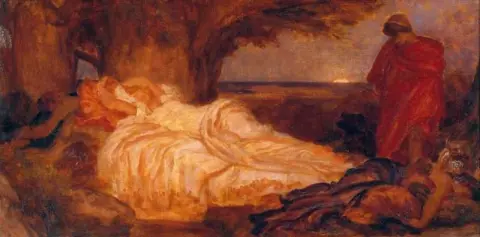 Cymon과 Iphigenia 1884의 색상 연구