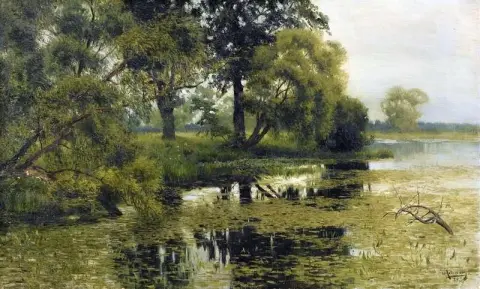 무성한 연못 1888