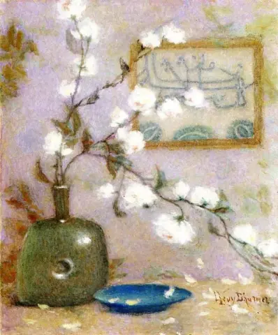 un jarrón de flores
