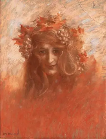 Retrato otoñal de Marguerite Moreno