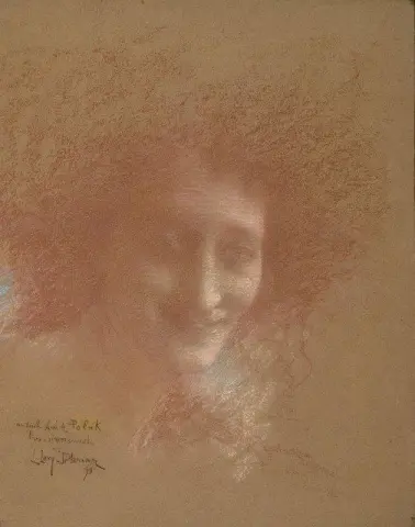 一个女人的头像 1898