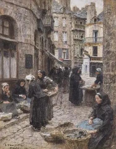 Η Αγορά Ψαριών του Αγίου Μαλο περίπου 1894
