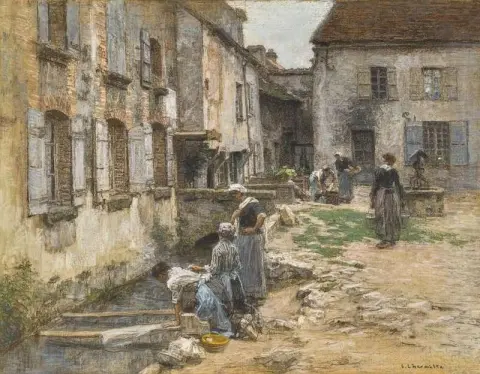 Οι πλύστρες Villenauxe περίπου 1895