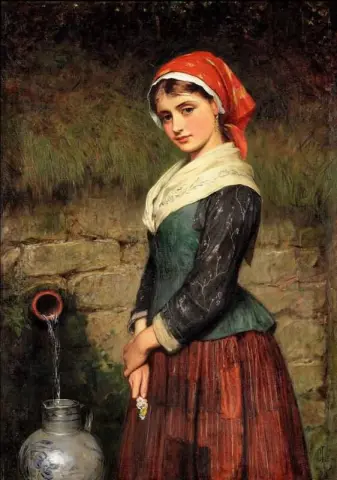 Девушка у колодца 1878