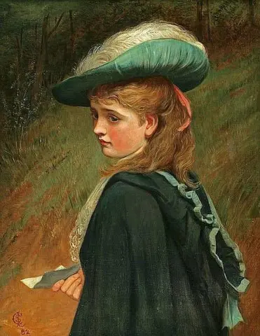 Шляпа с перьями 1882 г.