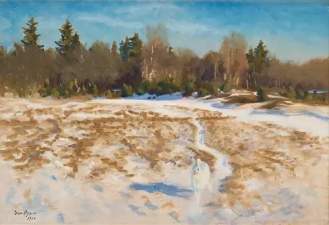 Winterlandscape With Hare