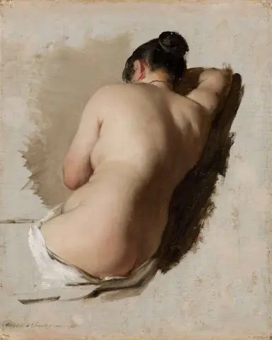 Studie van een vrouwelijk model ca. 1853